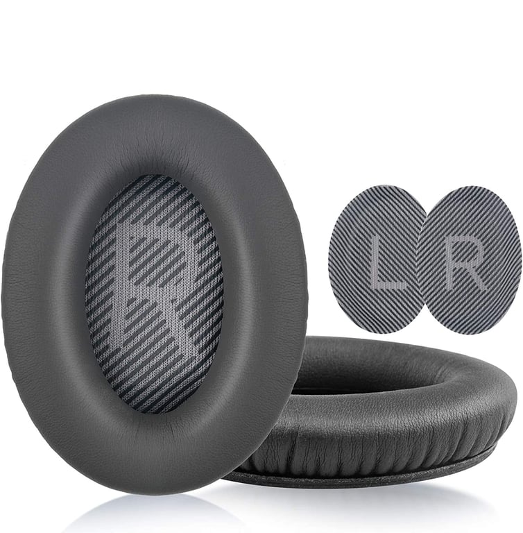 Coussinets pour Bose QC35 I/II, QC25, QC15, QC 2 AE 2, AE 2i, AE 2w, SoundTrue DarkGrey - Neuf