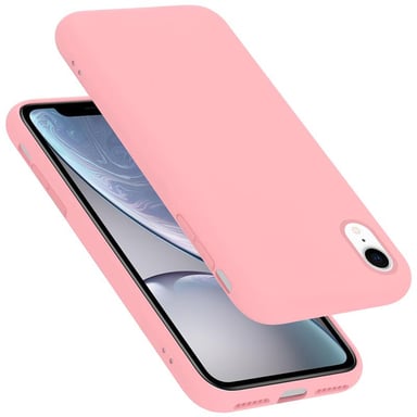 Coque pour Apple iPhone XR en LIQUID PINK Housse de protection Étui en silicone TPU flexible