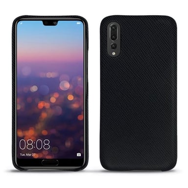 Coque cuir Huawei P20 Pro -  - Noir - Cuir saffiano