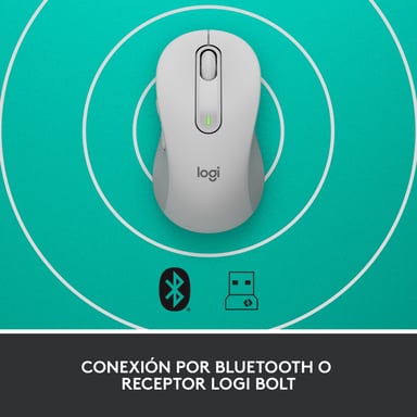 Logitech Signature M650 para negocios Ratón inalámbrico RF para diestros + Bluetooth Óptico 4000 PPP