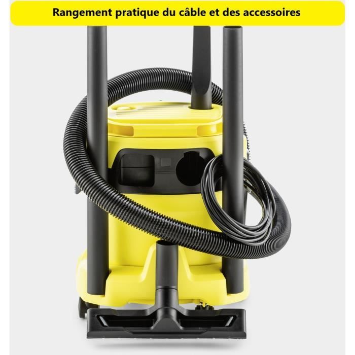 Aspirateur Eau et Poussière Kärcher WD2 Plus – 1000 W, 15 L - vue 8