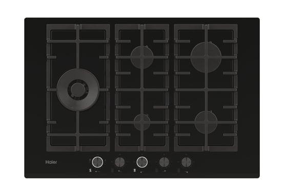 Haier I-Move Series 6 HAVG7WL5WS6B/1 Negro Integrado 74,5 cm Gas 5 zona(s)