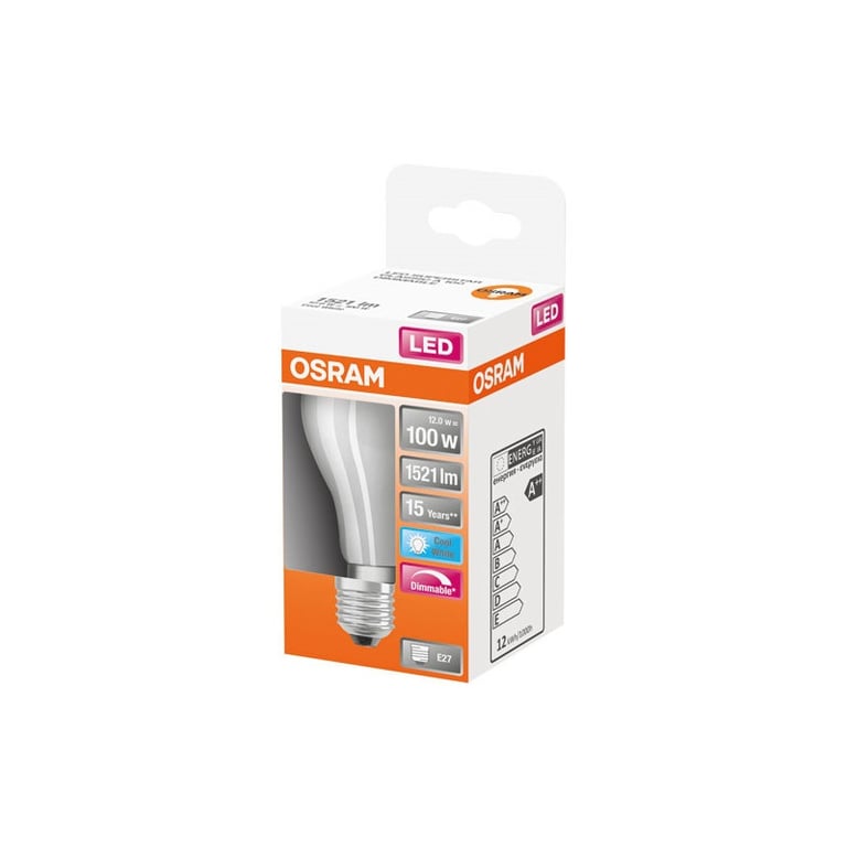 OSRAM LED std verre dépoli variable E27 2452lm chaud - vue 4