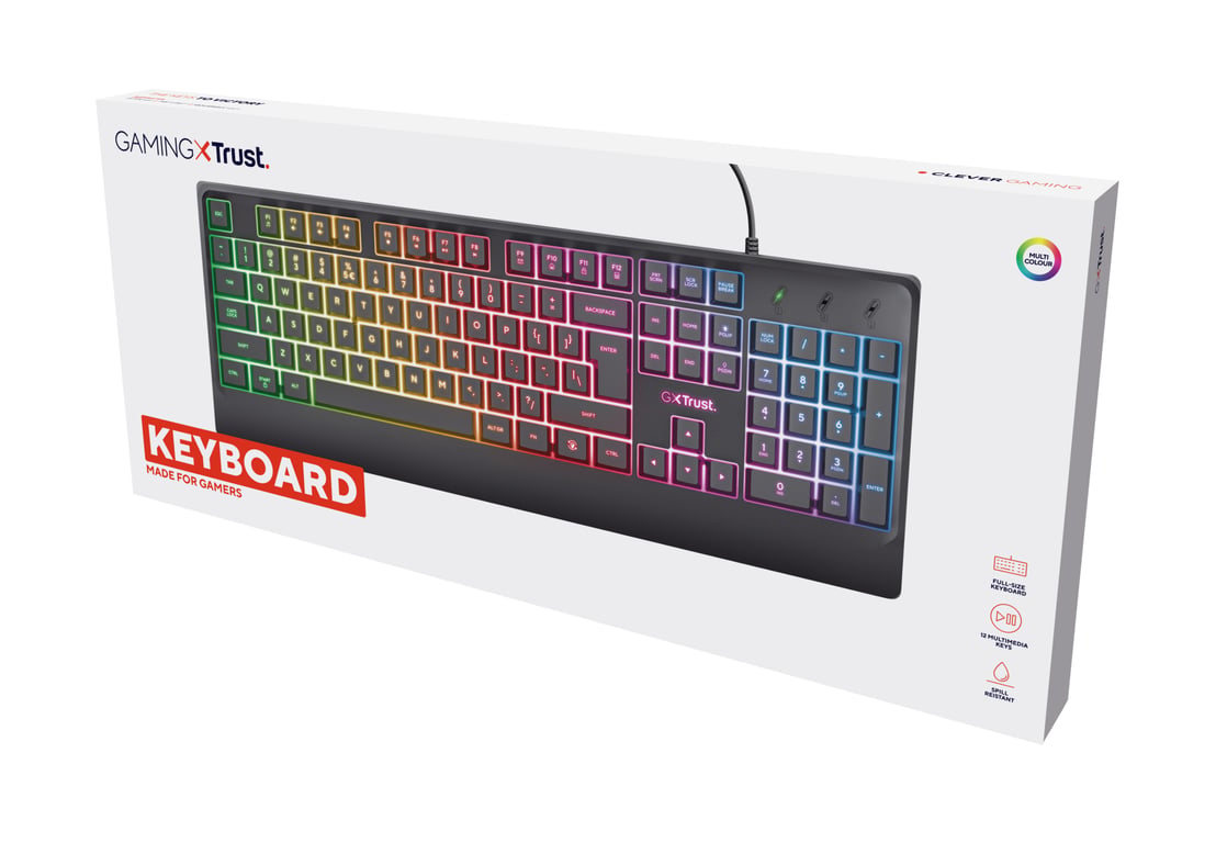 Trust 24758 clavier Gaming USB Italien Neuf - vue 3