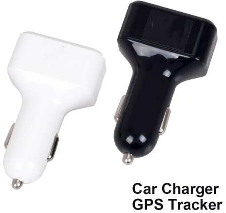 Traceur GPS Voiture Mini Tracker Smart Chargeur Support Double Sortie USB Microphone  Intégré Noir