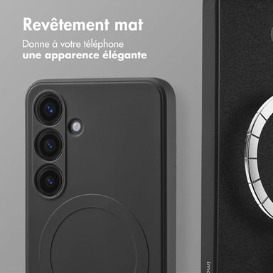 imoshion Coque Couleur avec MagSafe pour Samsung Galaxy S24 - Noir