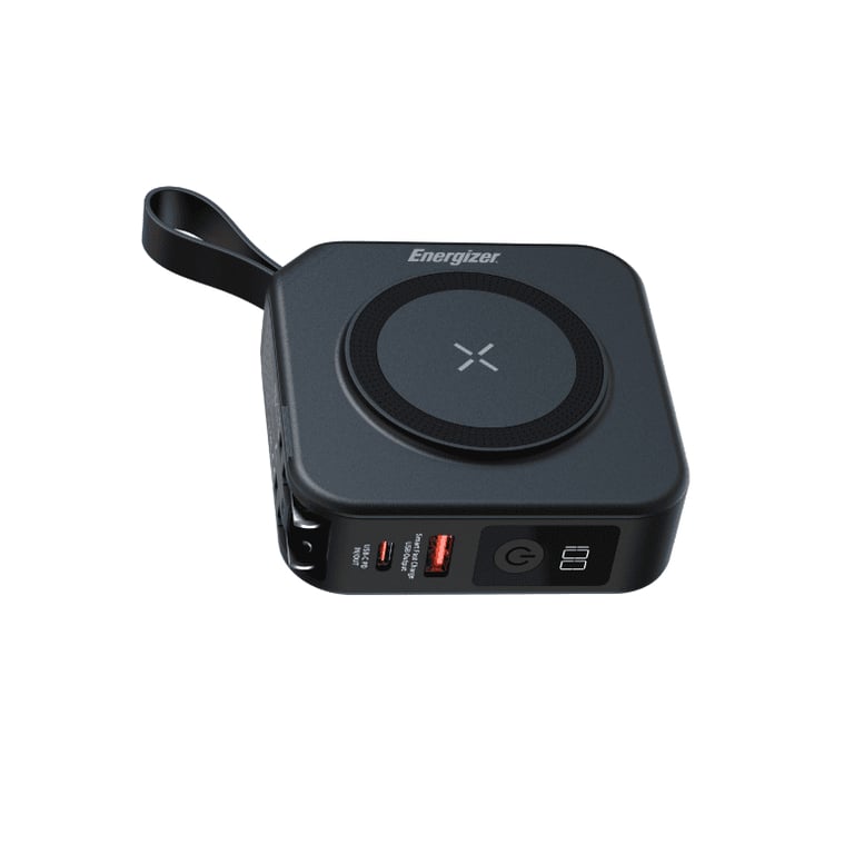 Energizer QM10001AC Power Bank 10000mAh LiPo Ricarica Wireless Rapida Nero - vue 2