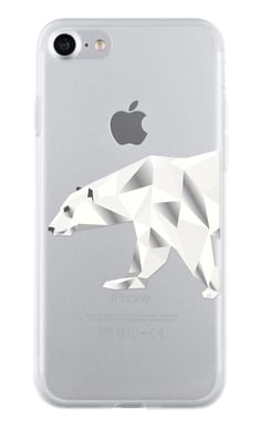Bigben Connected COVBEAR2IP7 coque de protection pour téléphones portables 11,9 cm (4.7'') Housse Transparent, Blanc Apple (brand) iPhone 7