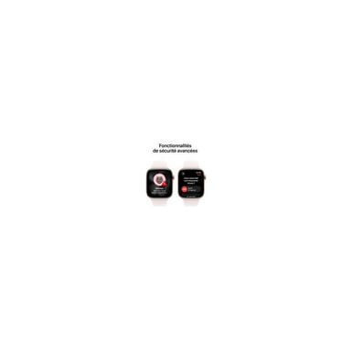 Watch Series 11 (2025) GPS + Cellulaire Boitier de 46mm en Aluminium Or Rose avec bracelet sport, Rose - S/M