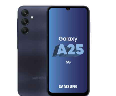 Galaxy A25 (5G) 256 Go, Bleu Nuit, Débloqué