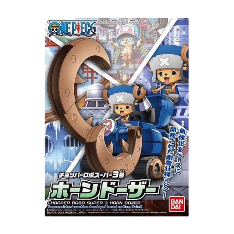Figurine Bandai Chopper Robo Super 3 Horn Dozer One Piece - vue 10