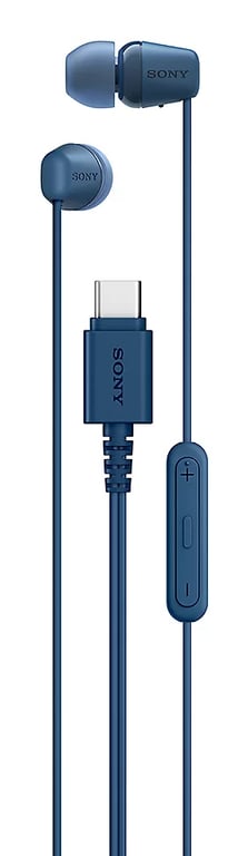 Sony IER-EX15C Casque Avec fil Ecouteurs Appels/Musique USB Type-C Bleu - Neuf