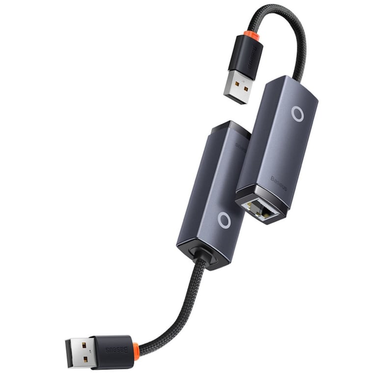 Carte adaptateur Internet réseau Baseus WKQX000313 Lite USB C vers RJ45 100 Mbps Neuf - vue 3