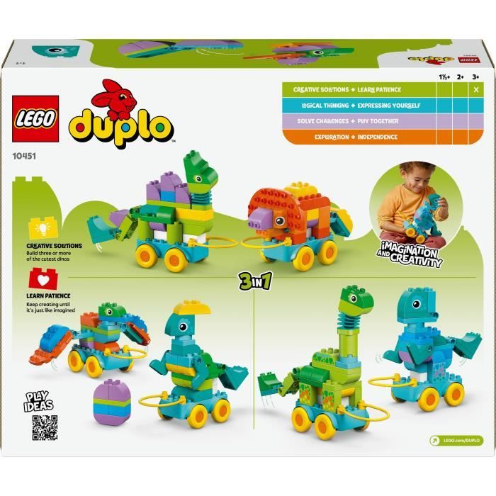 LEGO® DUPLO® Town 10451 Dinosaures sur roues 3 en 1 - vue 7