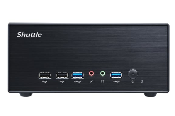 Shuttle XP slim XH610G2 barebone per PC/stazione di lavoro Desktop Nero Intel H610 LGA 1700 (XH610G2 S1700 H610 BLACK 180W - GLN HDMI DISPLAY-PORT)