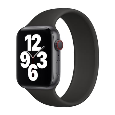 Bracelet Boucle unique en Silicone pour Apple Watch | 38/40/41/42 mm - Taille 5 - Black