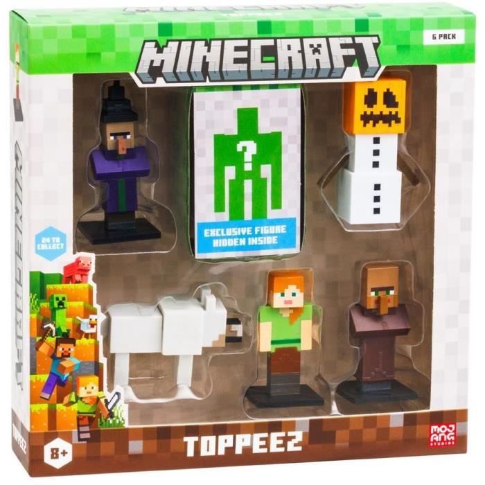 Bandai Minecraft Pack de 6 Figurines à Collectionner Coffret 6 Petites Figurines Dont 1 mystère Collection Jeu Vidéo et Film Minecraft Jouet à partir de PMM2060 - vue 9
