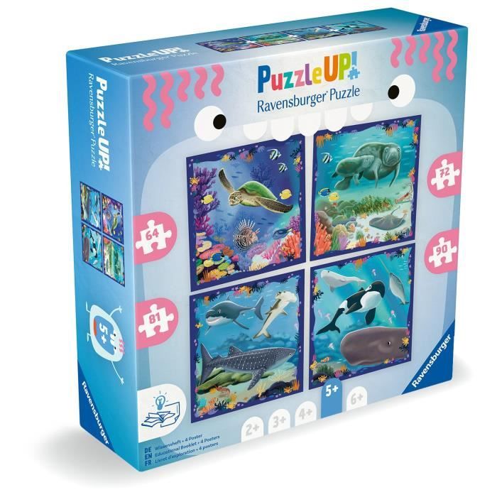 3 Puzzle Up! : Les animaux marins Ravensburger France - vue 3