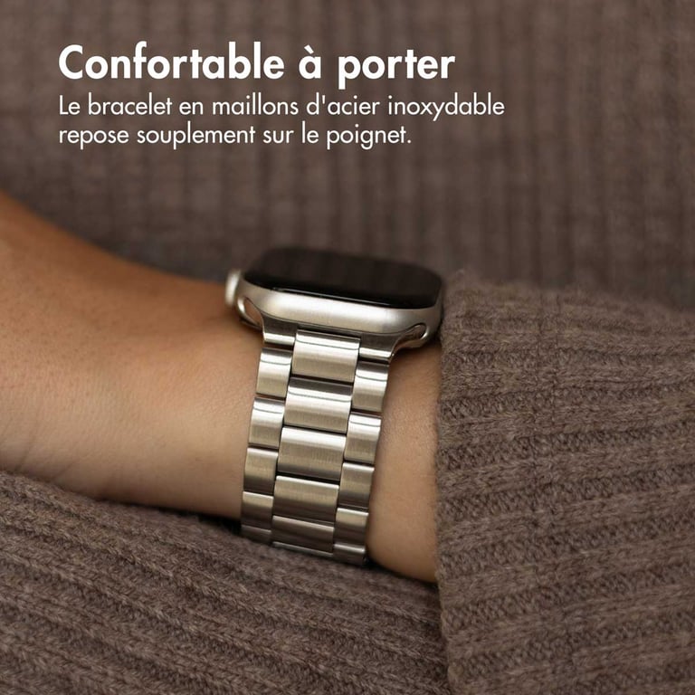 imoshion Bracelet en acier pour Apple Watch Series 1 á 9 / SE 384041 mm | Series 10 42 mm Neuf - vue 6