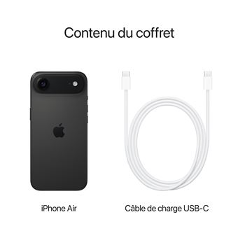 iPhone Air (5G) 1 To, Noir Sidéral