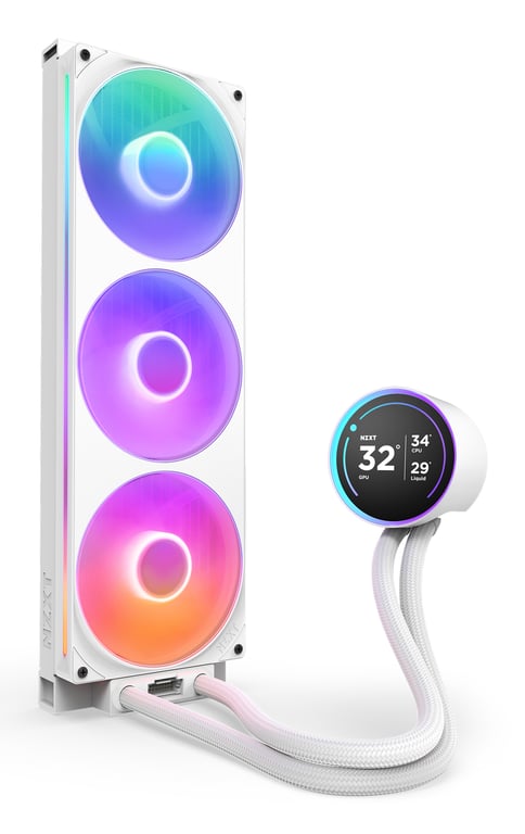 NZXT Kraken Elite 420 RGB Processeur Refroidisseur de liquide tout en un 14 cm 1 pièce Neuf - vue 3