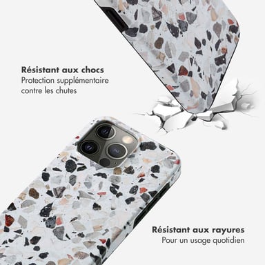 Selencia Coque arrière Vivid pour Apple iPhone 15 Pro Max - Chic Terazzo
