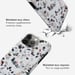 Selencia Coque arrière Vivid pour Apple iPhone 15 Pro Max - Chic Terazzo