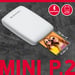 AGFA PHOTO Mini P.2 - Stampante fotografica istantanea Zink portatile - Stampa facile e veloce - Stampante fotografica portatile senza inchiostro da 75 x 50 mm per smartphone e tablet - Bianco