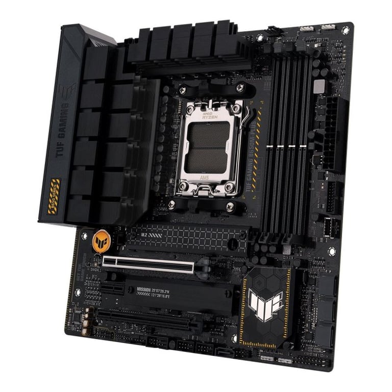 ASUS TUF GAMING B650M-PLUS ? Carte mère gaming AMD Ryzen AM5 Micro-ATX (14  phases d'alimentation, PCIe 5.0 M.2 support, DDR5, 2.5 Gb Ethernet, USB4,  Aura Sync RGB) - Asus