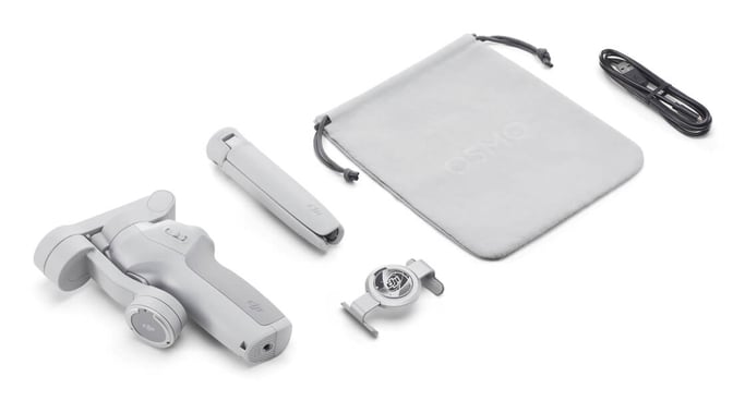 DJI Osmo Mobile SE Stabilisateur de caméra de smartphone Gris, Blanc