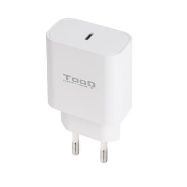 Tooq Cargador pared USB-C PD3.0 20W Blanco