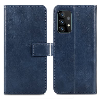 imoshion Étui de télephone portefeuille pour Samsung Galaxy A52(s) (5G/4G) - Bleu foncé