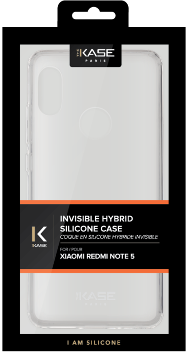 Coque hybride invisible pour Xiaomi Redmi Note 5, Transparent