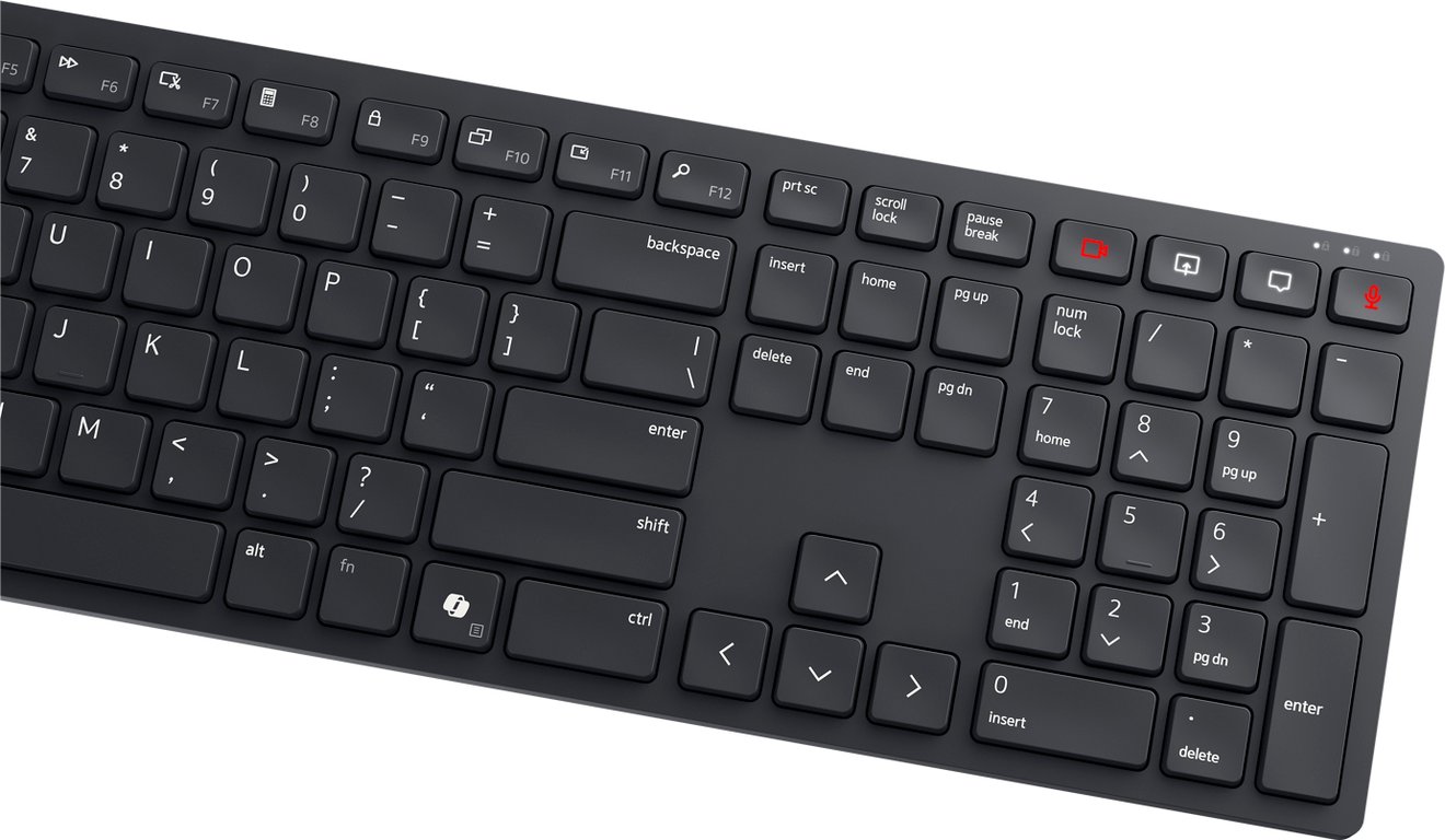 Dell KB525C Clavier de Collaboration Filaire USB Type C en français AZERTY Compatible Microsoft Teams et Zoom - vue 3