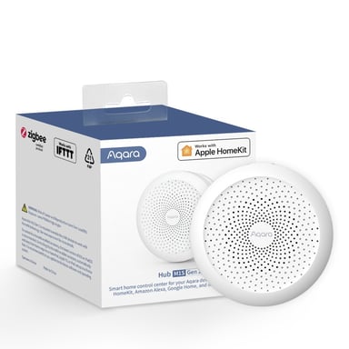 Hub domotico Aqara M1S Gen 2 Zigbee 3.0 Wi-Fi con illuminazione RGB e altoparlante da 2W compatibile con HomeKit, Alexa, Google