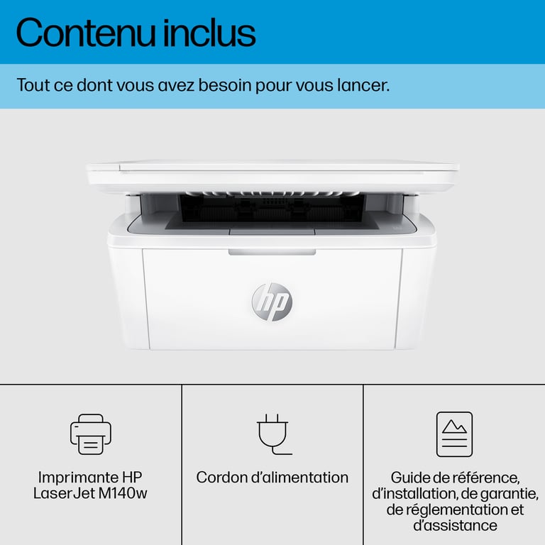 HP LaserJet M140w Sans fil Multifunction Noir et blanc Imprimante, Copieur, Scanner - Neuf