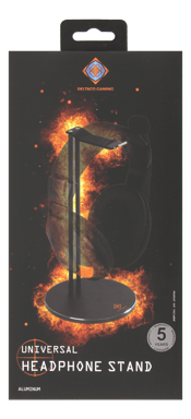 DELTACO GAMING - Soporte de aluminio para casco