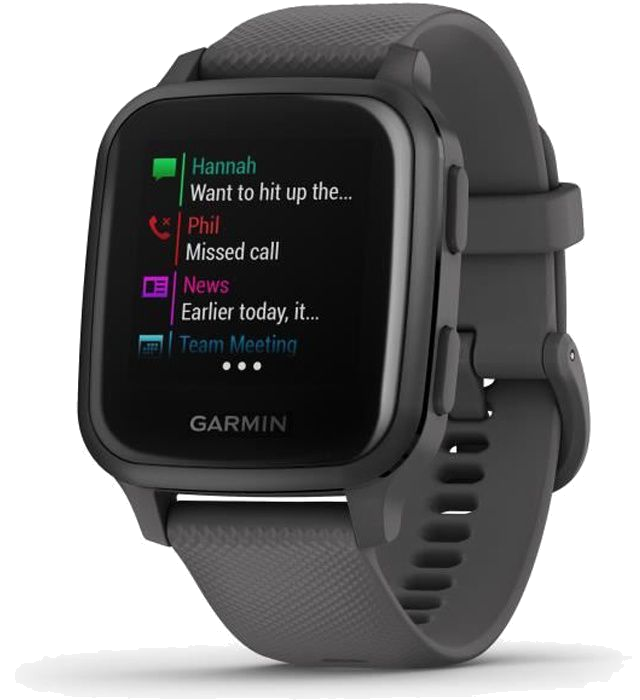 GARMIN Venu Sq - Slate/Slate - Montre GPS de sport connectée santé et bien-être