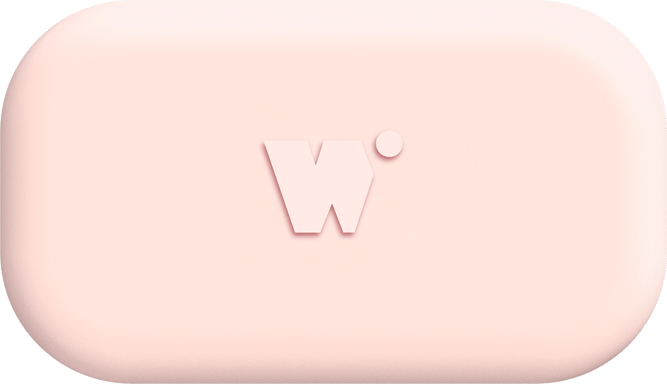 Porte monnaie sans contact Pop Rose craie - Fabriqué en France Money Walkie