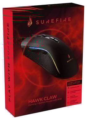 SureFire Hawk Claw ratón Juego mano derecha USB tipo A Óptico 6400 DPI