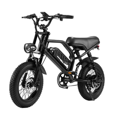 Bicicleta eléctrica de doble suspensión AVDL A13, batería extraíble de 36 V y 12,8 Ah