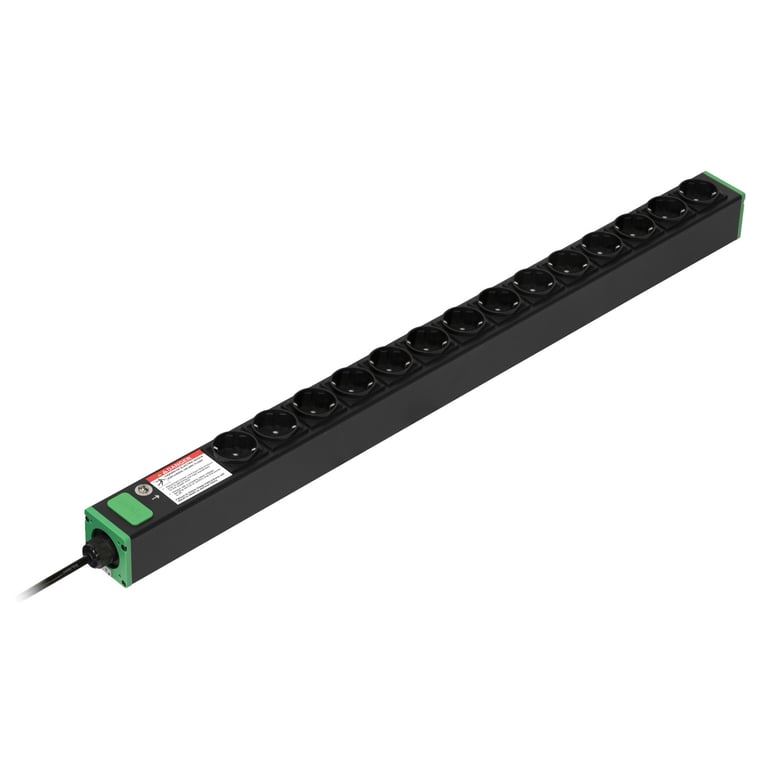 APC Schneider Easy Rack Basic - Unité de distribution secteur (rack-montable) - vertical - CA 200-240 V - 3.7 kW - monophasé - entrée: Type F - connecteurs de sortie: 14 (Type F) - 0U - 2 m cordon