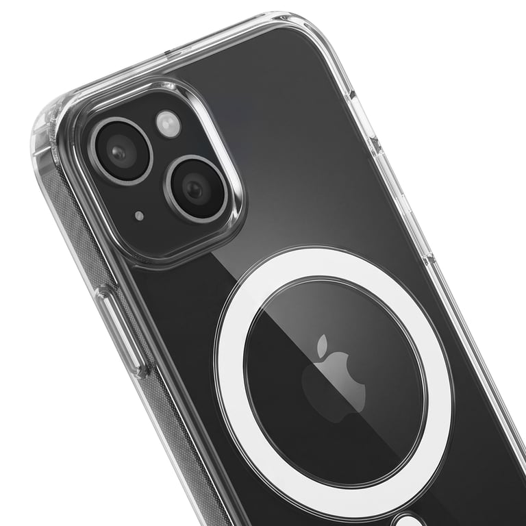 Coque iPhone 15 Plus Compatible MagSafe Hybride Transparente Bigben - vue 5