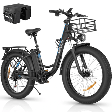 Vélo de montagne électrique Ridstar MN26 1500 W à gros pneus 48 V 20 Ah
