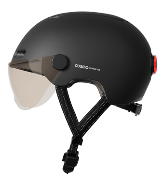 Cosmo Fusion - Casque avec éclairage Vélo Arrière Intelligent et Connecté - Feu Stop, Detection de Chute Automatique, Partage de trajet