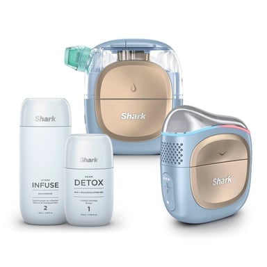 Facialpro Glow+ Depuffi FH320EU - Trattamento viso Shark, blu