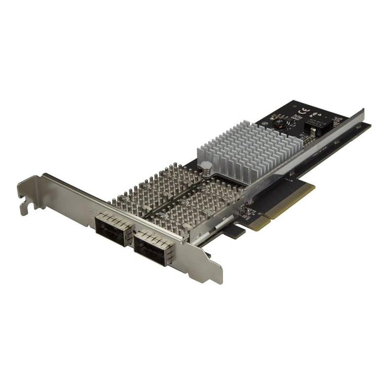 StarTech.com Carte réseau PCIe à 2 ports QSFP+ 40G pour serveur Adaptateur réseau 2 ports 40 GbE Chipset Intel XL710 Adaptateur réseau PCIe 40 Gigabit QSFP+ x 2 - vue 2