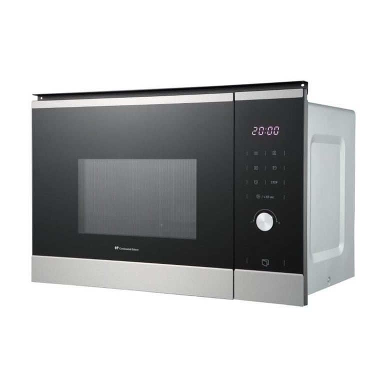 Micro ondes encastrable CONTINENTAL EDISON CEMO25GINES Inox L595 x H388 x P401 cm - vue 4