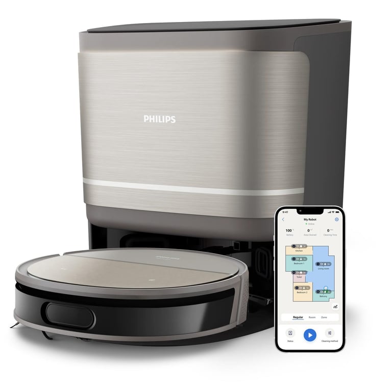 Aspirateur Robot Philips XU9100/10 – 8000 Pa, 280 min, Station Tout-en-Un - vue 2