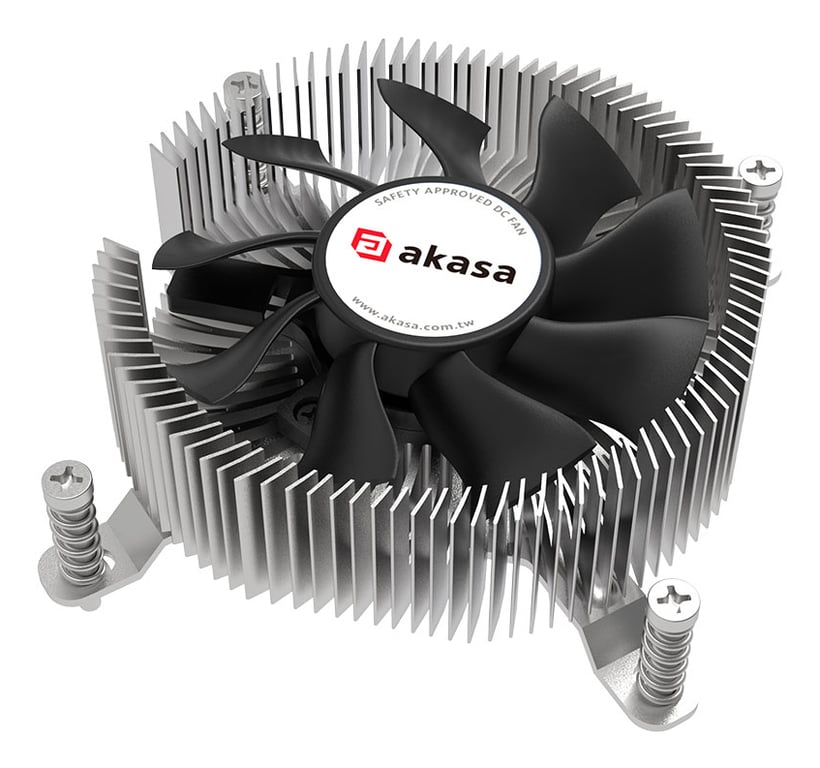 Akasa AK CC6616HP01 système de refroidissement d'ordinateur Processeur Refroidisseur d'air 7 5 cm Aluminium 1 pièce Neuf